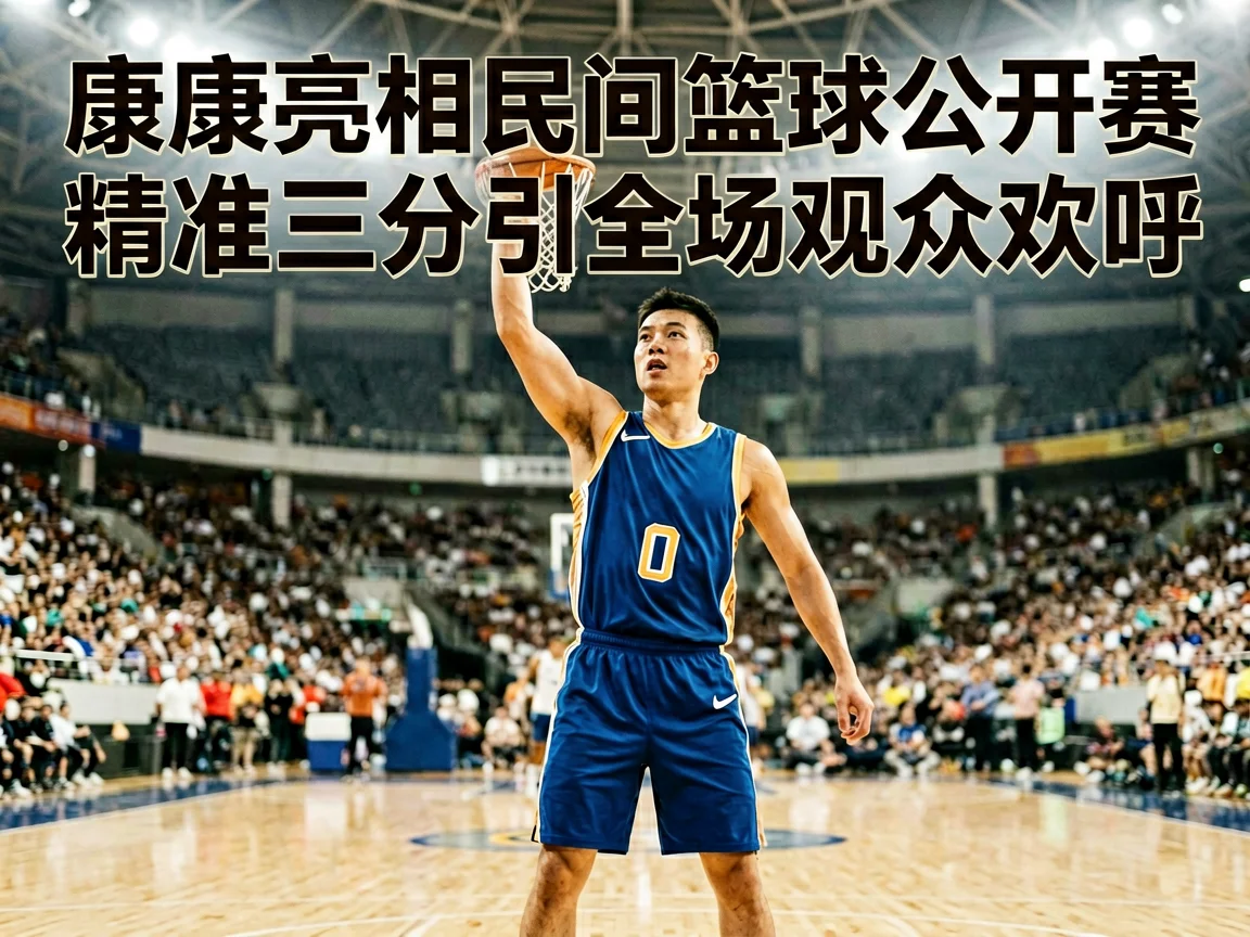 康康亮相民间篮球公开赛精准三分引全场观众欢呼